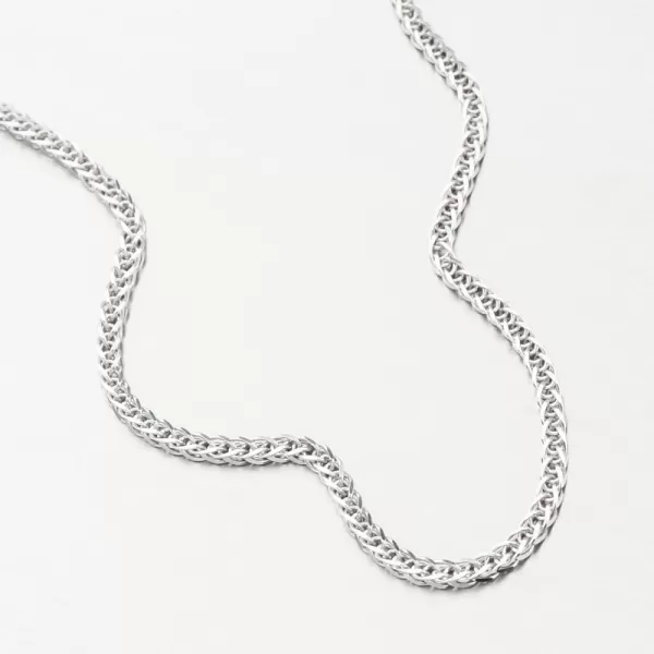 Strieborná retiazka Fox líši chvost s rhodiovaním CHRS-45-035-3T-QD/C