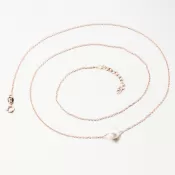 Ružový zlatý náhrdelník s perlom 55GZZ-3046-CV