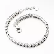 Strieborný náramok so zirkónmi PKL-4028