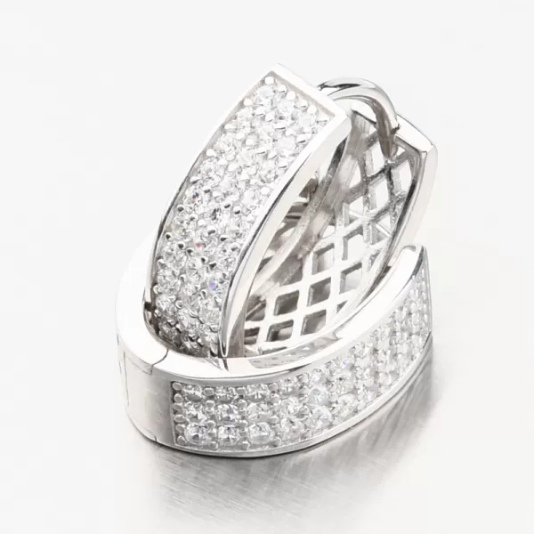 Strieborné kruhy so zirkónmi PKL-2199