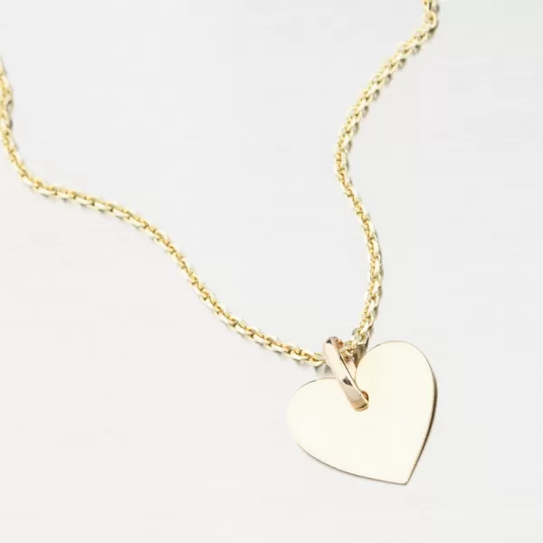 Zlatý prívesok srdca GCA13-005