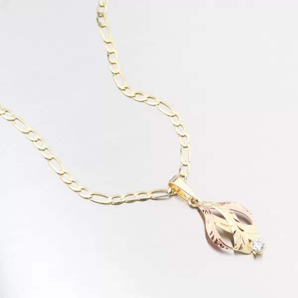 Zlatý prívesok so zirkónom 53p-076