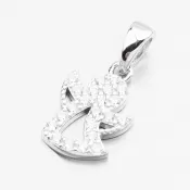 Strieborný prívesok Anjel s zirkónmi PKL-3164