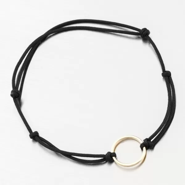 Náramok čierny povrázkový 74-5186ZL-Black