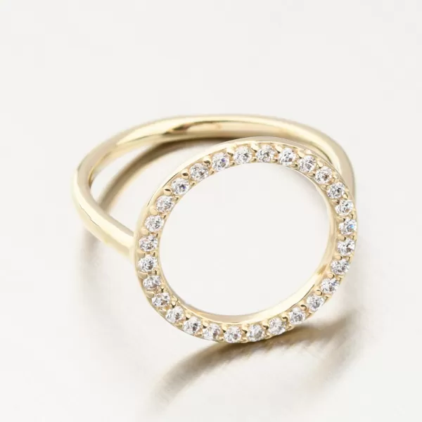 Elegantný prsteň DZF3781-ZL-ZIR