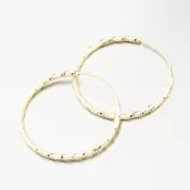 Strieborné kruhy vo farbe žltého zlata 30 mm PKL-2204