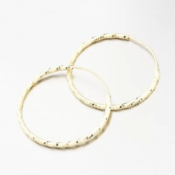 Strieborné kruhy vo farbe žltého zlata 30 mm PKL-2204