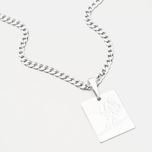 Strieborný prívesok lyžovanie PAMŠ-130766-Ag