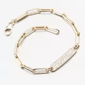 Luxusný náramok zlata s zirkónmi DZF5765-ZL-ZIR