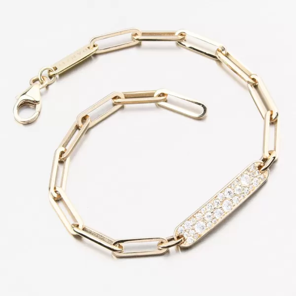 Luxusný náramok zlata s zirkónmi DZF5765-ZL-ZIR