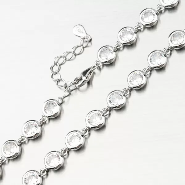 Strieborný náramok so zirkónmi PKL-4014