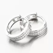 Strieborné kruhy so zirkónmi PKL-2179