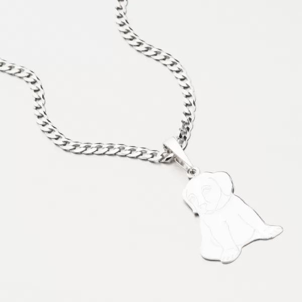 Strieborný prívesok pes PAMŠ-130446-Ag