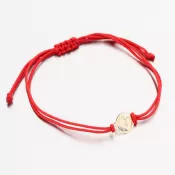 Náramok z červeného reťazca s príveskom LT14-013-ZL