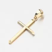 Prívesok zo žltého zlata 585 krížik 112P-130639