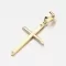 Prívesok zo žltého zlata 585 krížik 112P-130639