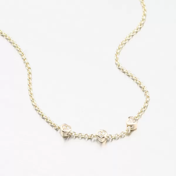 Dámsky náramok žlté zlato 585 zirkón DZF5740-ZL-ZIR