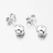 Strieborné náušnice kôstky UPST-12215-6