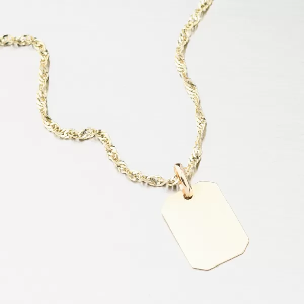 Prívesok tanier - zlato 585 GCA13-006