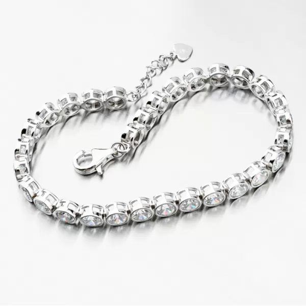 Strieborný náramok so zirkónmi PKL-4010