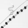 Strieborný náramok s čiernymi zirkónmi PKL-4012