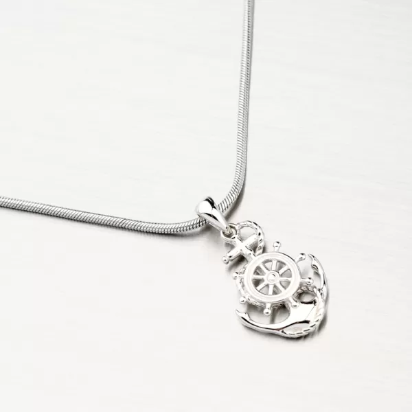 Strieborný prívesok kotva kormidlo PKL-3124