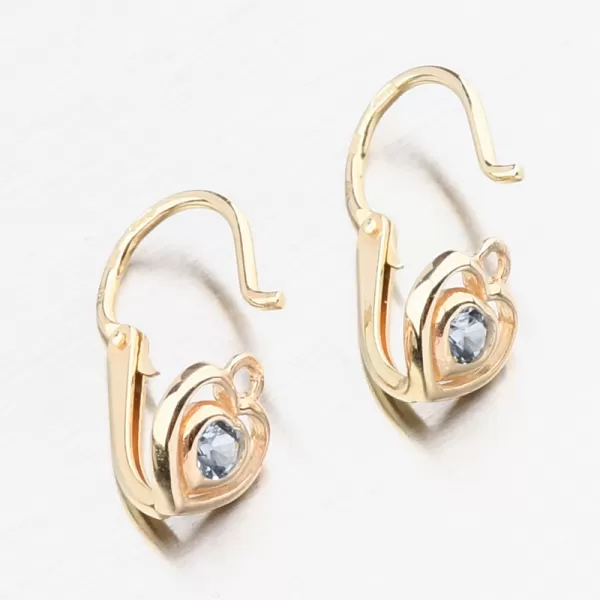 Zlaté náušnice so zirkónmi 52DN-2752ZSM