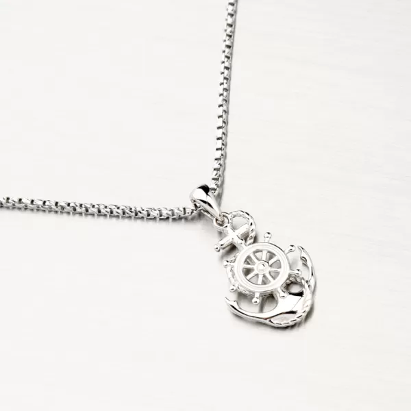 Strieborný prívesok kotva kormidlo PKL-3124