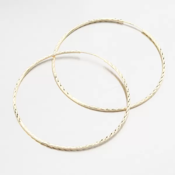 Zlaté kruhy 55 mm 12r-744