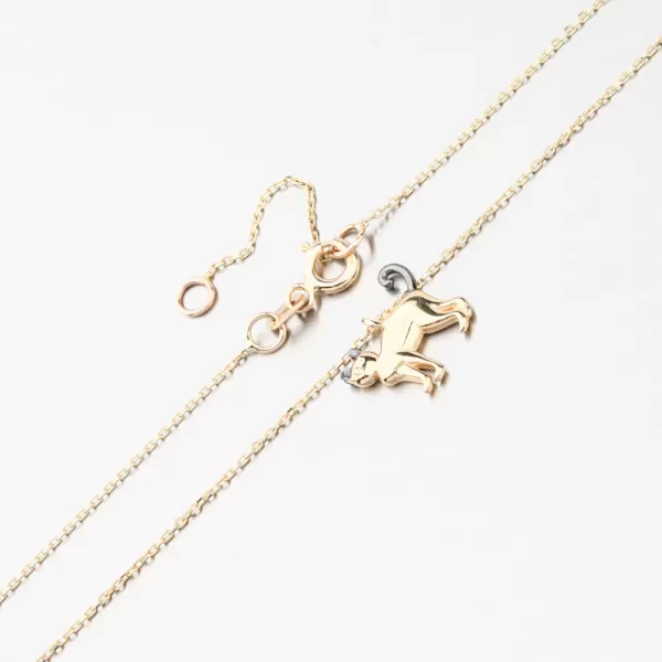 Zlatý náhrdelník s mačkou GCA15-001