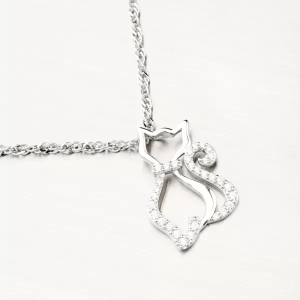 Strieborný prívesok mačka PKL-3130