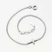 Náramok s krížovým DZF 5832-B-ZIR