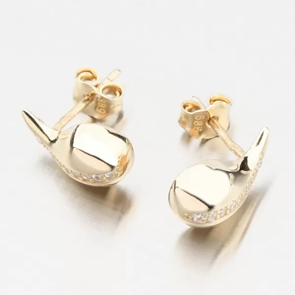 Zlaté nugety so zirkónmi 12R-751