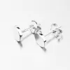 Strieborné náušnice kôstky UPST-121956-Rh