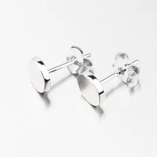 Strieborné náušnice kôstky UPST-121956-Rh