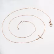 Zlatý náhrdelník s krížom 15R-052