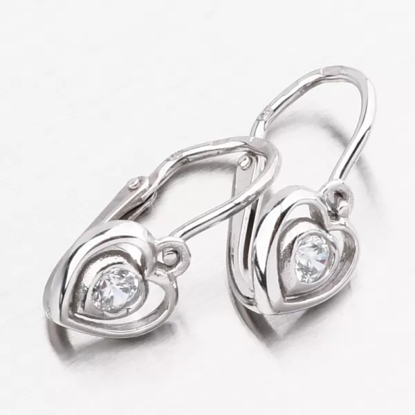 Zlaté náušnice so zirkónmi 52DN-2752BB