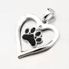 Strieborné srdce s tlapičkou PKL-3127