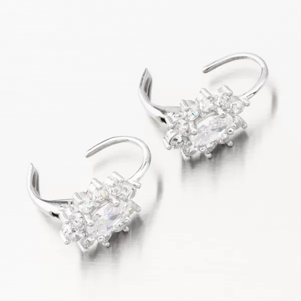 Strieborné náušnice so zirkónmi PKL-2201