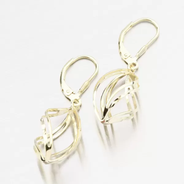 Čalúnené strieborné náušnice PKL-2281