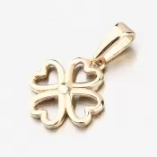 Prívesok štvorlístok zlatý 585 GCA13-001