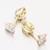 Zlaté náušnice Pecky so zirkónom DZ5022Zl