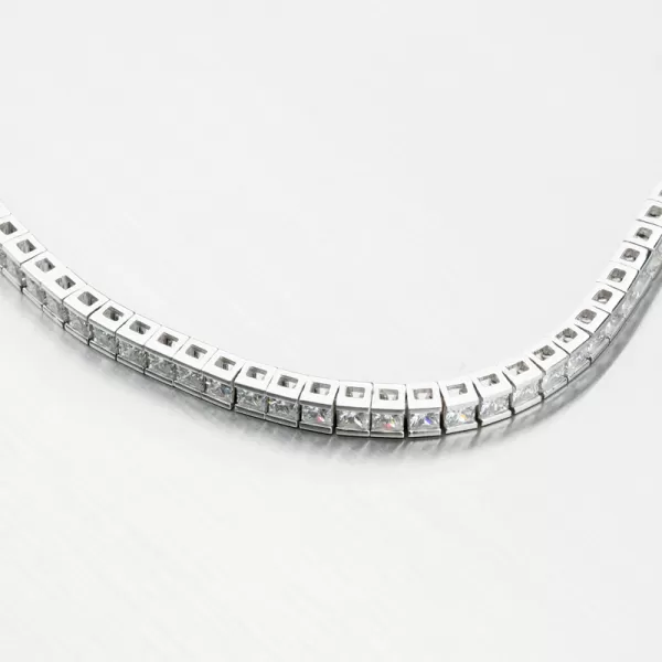 Strieborný náramok so zirkónmi PKL-4011