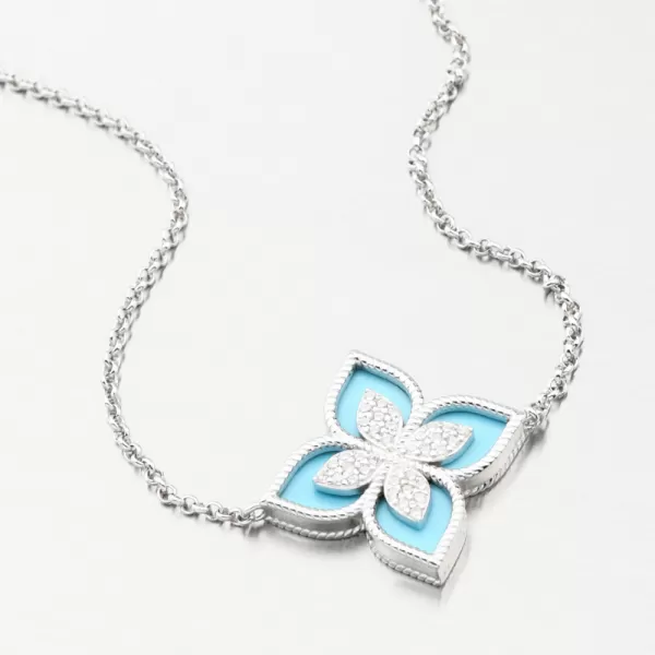 Strieborný náramok s kvetinou a so zirkónmi PKL-4025