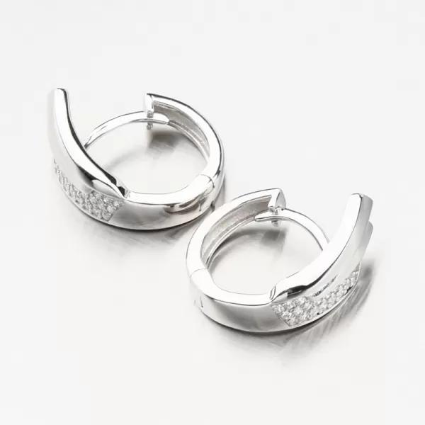 Strieborné kruhy so zirkónmi PKL-2189