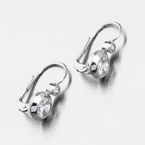 Náušnice v bielom zlate 688P-120076