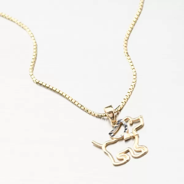 Zlatý prívesok pes 13R-414