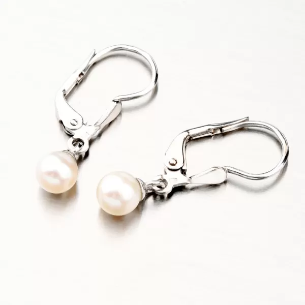 Dámske náušnice biele zlato 585 perál 52GZ-3015B-KL