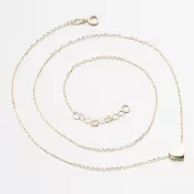 Zlatý náhrdelník so srdcom 144p-150668