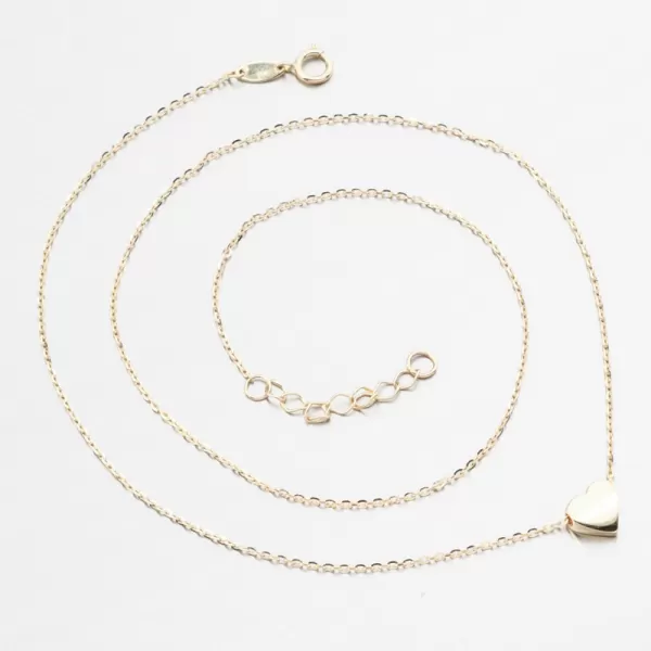 Zlatý náhrdelník so srdcom 144p-150668